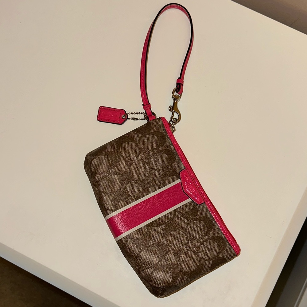 Coach Wristlet with Inside Pocket